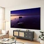 [en.casa] Leinwand Beamer Väkhoga 120 Zoll 266 x 149 cm Projektionsleinwand 16:9 Full HD 4K 8K HDR Projektor Leinwand Wandmontage für Heimkino Büro Gaming
