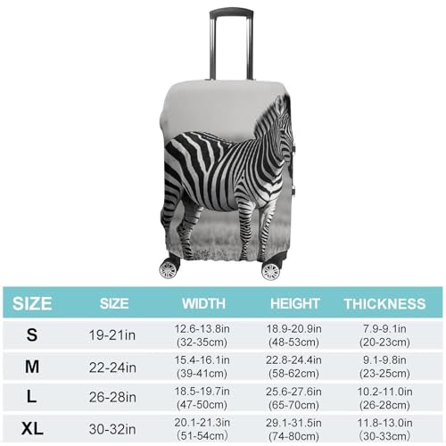 Luggage Cover Elastic Suitcase Cover Protector Washable Travel Baggage Covers Animal Zebra Luggage Covers Carry On Luggage Protector Anti-scratch 19-32 Inch S2