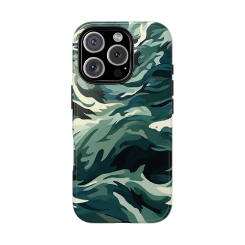 Coque requins vagues de l'océan iPhone 16 Pro évite les rayures au dos