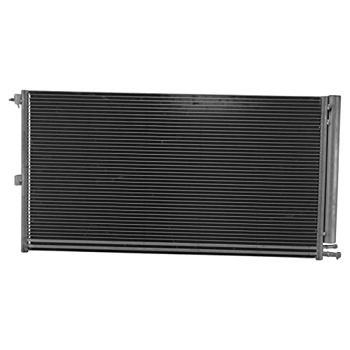 Image of TRQ A /C Condenser and Receiver Drier Assembly Includes Oil Cooler Compatible with 07-14 Lincoln Navigator 07-14 Ford Expedition 09-10 F-150 11-14 F-150 V8 6.2L