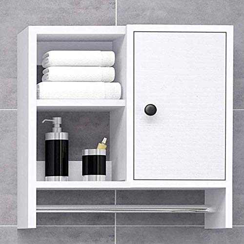 Up To 40% OFF Bathroom Organizer Storage Wall Cabinet, Over The Toilet Storage Cabinets for Bathroom (Warm White)