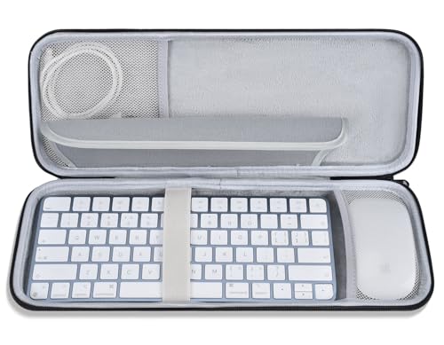 Magic Keyboard Sleeve Case Cover Hard Storage Case Bag Compatible with Apple iMac 24 inch M4 M3 Magic Keyboard w/Out Touch ID A2449 A2450 A1644 & Magic Mouse Combo