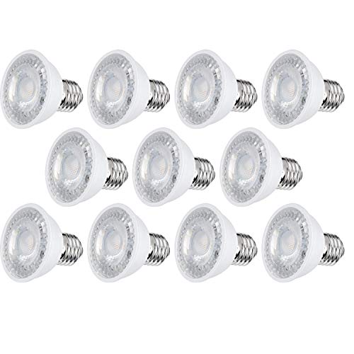 FOCO LED AKSI MR16 E27, Equivalente a 40W (330 lm - Lúmenes), Consume 5W (vatios), LUZ CÁLIDA 3000K, 127V - PACK de 10