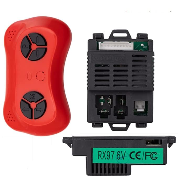 JIARUIXIN RX97 6V Kids Powered Ride On Car 2.4G Bluetooth Remote Control and Receiver Kit, for Bumper Car Controller Accessories Replacement Parts