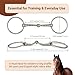BRINGERPET Ring Snaffle Bit for Horse, Iron, 5.5”