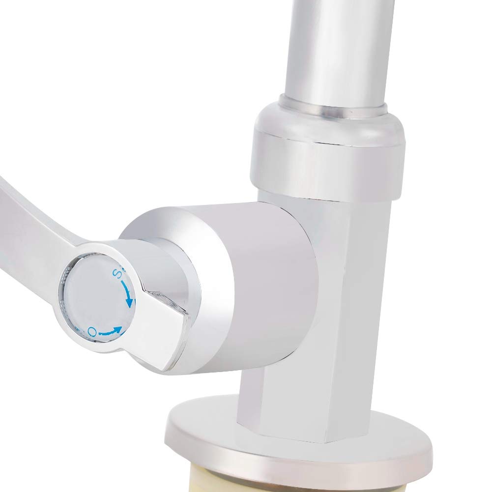 Zinc Alloy G1 2in Kitchen Sink Faucets Kitchen Faucet Kitchen Faucet Single Cold Vertical Faucet Tap for Home — view 4