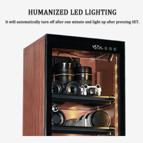 Elektronische Trockenbox mit LED-Licht & Feuchtigkeitskontrolle für Kameraobjektiv, Fotografie & Präzisionsausrüstung