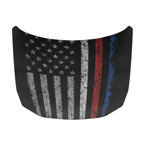 Image of July 4th Hood Cover for Truck Stretchable Engine Cover Can be Washed Hood Wraps Universal for Cars