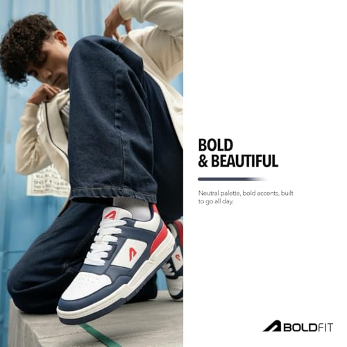 Image of Boldfit Sneakers for Man Lightweight Shoes for Men Comfortable Sneakers for Men Air Mesh Casual Shoes Mens Soft Cushion Insole Lace Up Casual Boys Shoe Sneaker DripBloc