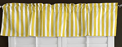 Lovemyfabric Cotton Blend Striped Print Kitchen Curtain Valance Window Treatment cover