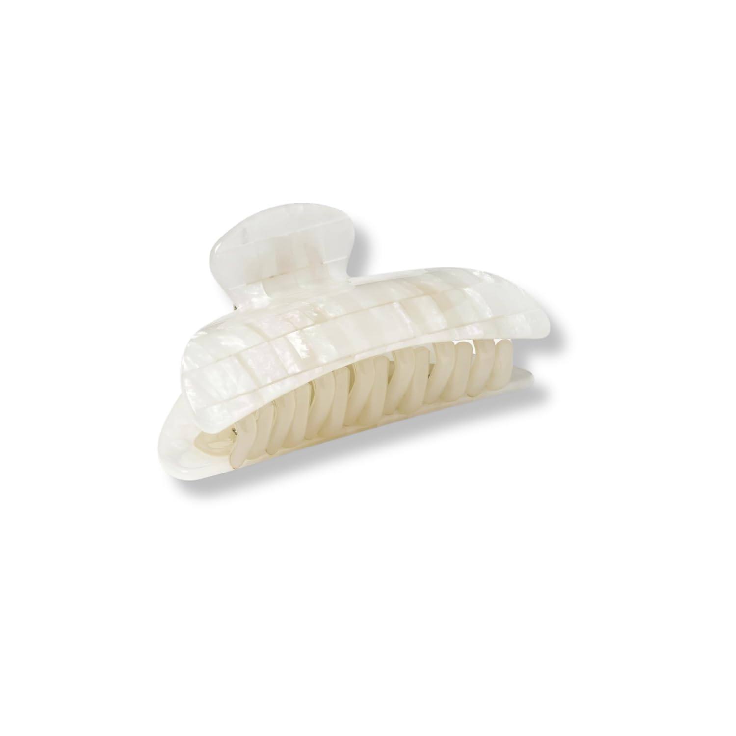 MACHETE Women Hair Clip Midi Heirloom Claw Clip, 3.5 inch Hair Clamp Fashion Hair Accessories (Opalite Shell Checker)
