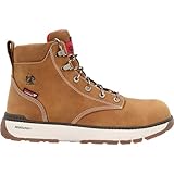 ROCKY Rebound Wedge Waterproof Composite Toe Work Boot, Brown, Size 12(M)