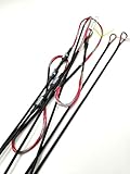 BT Fuel Replacement Bowstrings & Cables – OEM Archery Bow Strings for Bowtech/Diamond Compound Bows – 452X Material with Speed Nocks – Red & Silver Fuel (Complete Set)