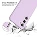 Vanjua Case for Samsung Galaxy S23 (Only), Stylish Liquid Silicone Slim Full-Body Protective Cover Compatible with Samsung Galaxy S23 5G 6.1 Inch Phone Case (Violet)