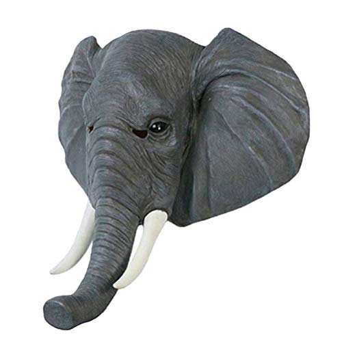 Masque éléphant en latex gris avec doublure douce pour adultes