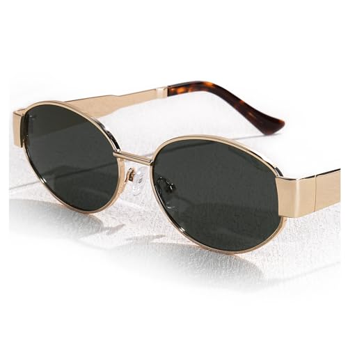 FURTALK Sunglasses Womens Retro Oval Polarized Sun Glasses Classic Trendy UV400 Protection Sunnies FT9240