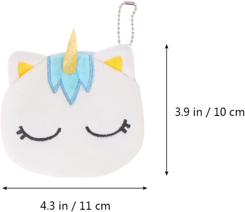 2pcs Unicorn Coin Pouch Plush Cartoon Change Purse