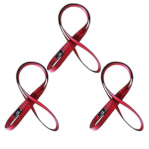 Forbell 18mm Nylon Kletterschlinge, 60cm, Rot (3 Stück)