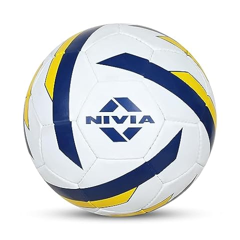 Nivia Vega Football (Size 5, Multicolour, Rubber)