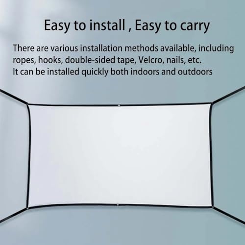 Pantalla portátil plegable para proyector de 150 pulgadas miniatura 2