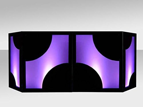 DJ Facade/DJ Booth by Dragon Frontboards: Puff 4 Panel/Black Frame