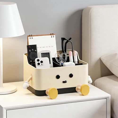 Organiseur de bureau 4 compartiments pour trier appareils et petits objets - 5