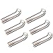TANIQIACA 6Pcs Bronze Brass Billiard Table Sphere Falling Prevention Rail Pocket for American Style Pool Snooker, Heavy Duty and Adjustable, includes Net to Catch Falling Balls, Easy
