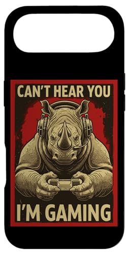 Can't Hear You Im Gaming Rhino �ʔ����Q�[�}�[�A�[�g �����Y ���f�B�[�X �X�}�z�P�[�X iPhone Air �p