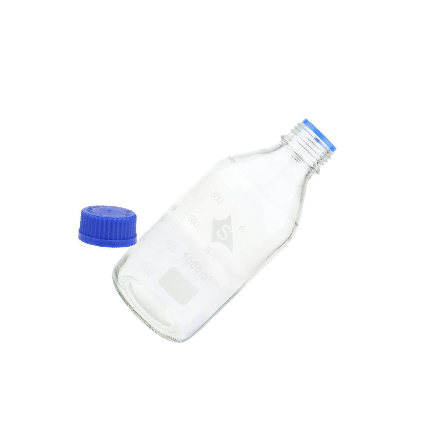ALCXAZS Glass Bottle With Screw Cap Reliable Features Heavy Duty Glass Chemical Handling In Lab Environments Designed With Easier Handling Efficient Storage