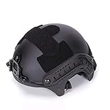 montura de metal en la parte delantera del casco para gafas de visión nocturna (NVG), y los paneles de velcro para la fijación alrededor de parche.