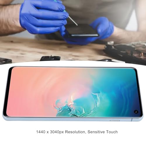 Écran Galaxy S10 OLED kit d'assemblage bleu pour châssis G973F