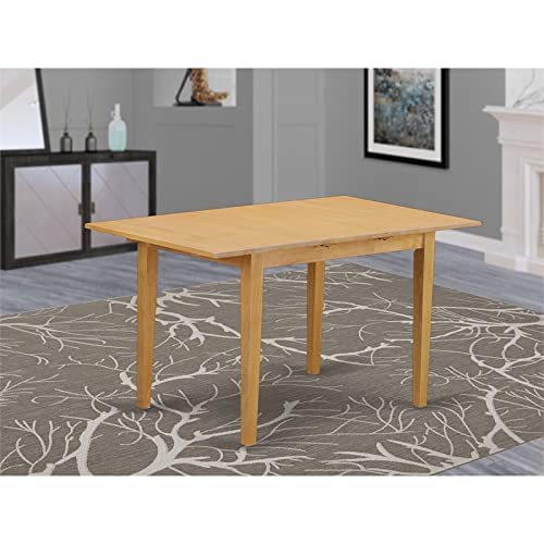 East West Furniture Modern Nft T Dining Room Table Rectangular Tabletop And 53.5 X 31.5 X 29-Oak Finish #TOP1