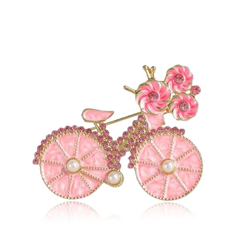 Image of BeeGift Brooch Pin for Women Bicycles Brooch with Created Crystal Rhinestones Brooches and Pins