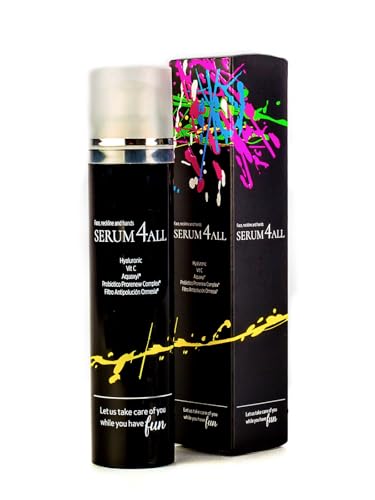 Serum Fácial con Ácido Hialurónico. Serum Facial Antimanchas con Fórmula Antioxidante y Vitamina C. Hidratación Profunda e Intensa para Cutis, Cuello, Escote y Manos. Tratamiento Skincare. (100ml)