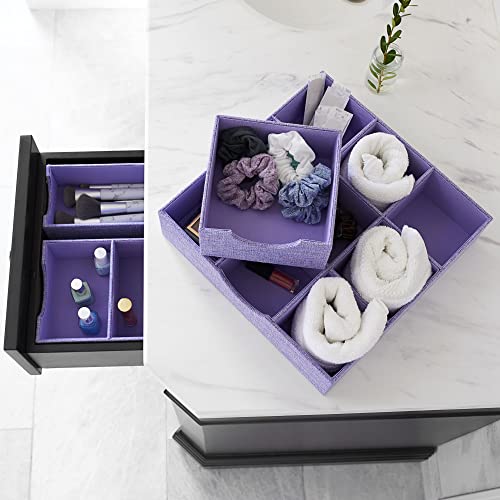 Household Essentials Iris-Colored Cardboard Trays with PP Accents, Set of 2 by Household Essentials - Image 9