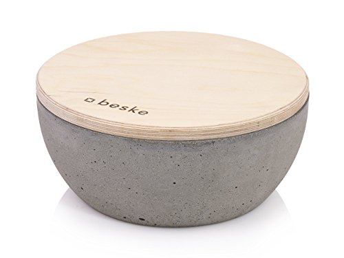 Beske-Betonfeuer mit ‚Dauerdocht‘ | Durchmesser 24cm | Wiederbefüllbare Gartenfackel | ‚Unendliche‘ Brenndauer durch umweltfreundliches Recycling von Kerzenwachs - 5