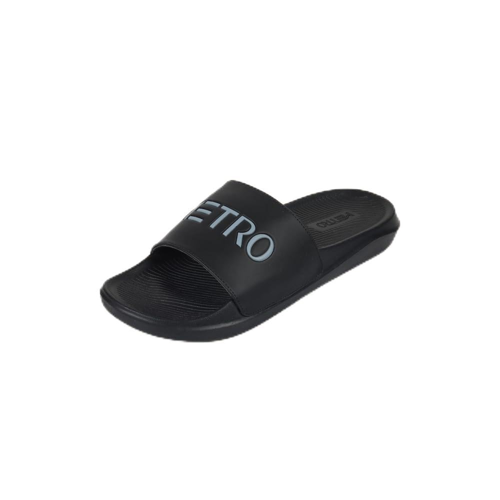 Men Grey Synthetic Bold Logo Easy-Wear Slides-image-7
