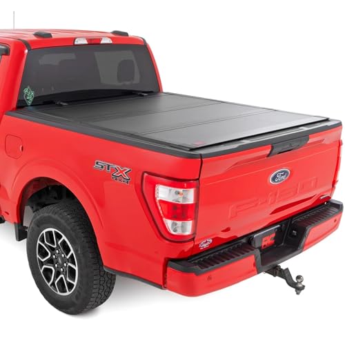 Rough Country Hard Flip-Up Truck Bed Tonneau Cover for Ford