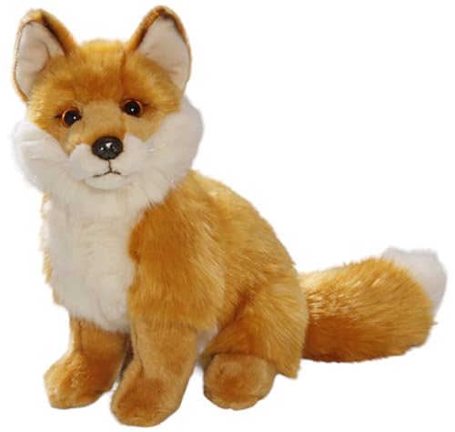 Peluche renard roux Carl Dick 28cm pour décorer une chambre d'enfant nature