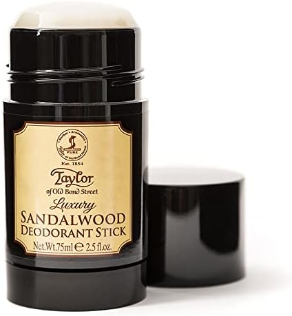 Taylor of Old Bond Street Déodorant en Stick Sandalwood pour Hommes - Idéal pour le Travail - Anti-transpirant Élégant e