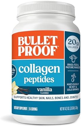 Bulletproof Vanilla Collagen Protein Powder with MCT Oil, 19g Pro...