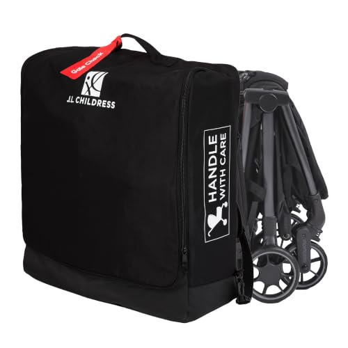J.L. Childress Compact Stroller Travel Bag for Airplane - Unpadded, Black
