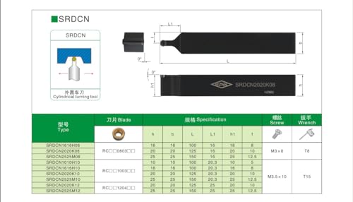 1PC SRDPN SRDCN SRDPN1212H10 SRDCN1212H08 CNC Herramienta miniatura 4