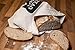 2 X Bread Bags for Homemade Bread - Plastic Lined, Reusable Linen Cloth Saver Bag For Sourdough & Homemade Bread Storage - 17