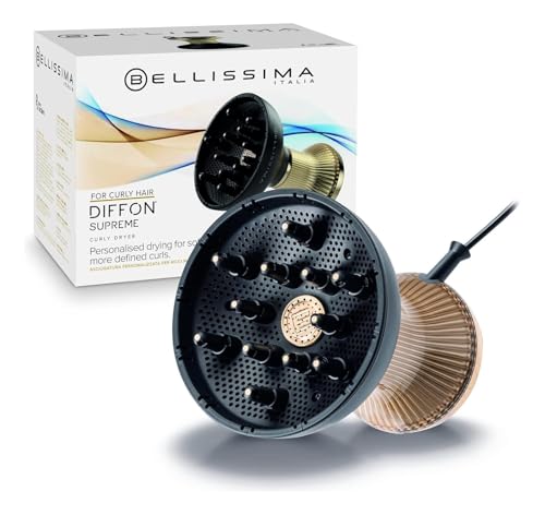 Bellissima Italia Diffon Supreme Diffuser & Curly Hair Dryer - XL Diffuser for Long Waves