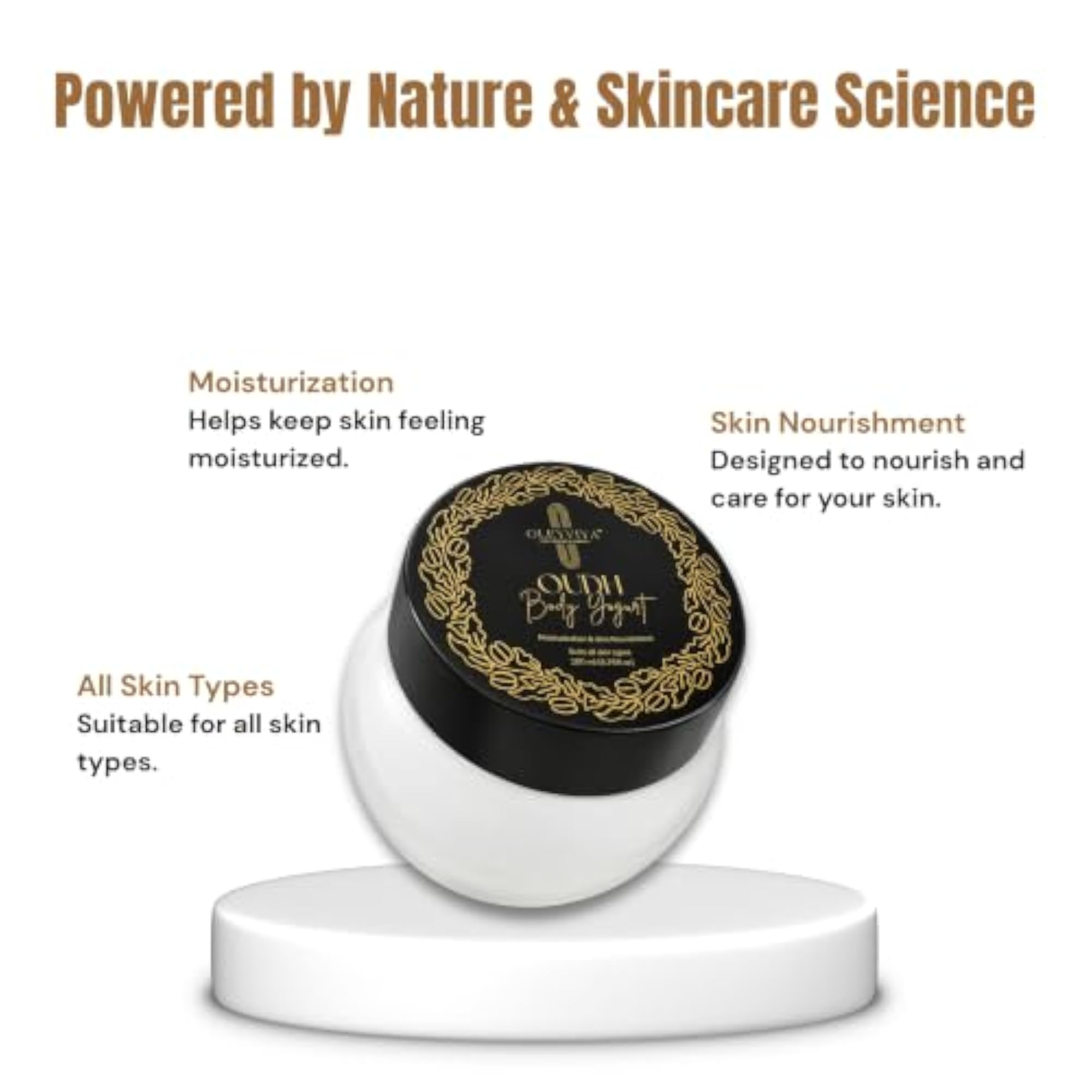 Oudh Body Yogurt, Lightweight Fast-Absorbing Moisturizer