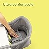 Bebeconfort Malva, Seggiolino da Tavolo per Bambini, 6 Mesi-3 Anni (15kg), Aggancio Sicuro, Seduta imbottita, Tessuti Morbidi, Seggiolino da tavolo pieghevole chiusura compatta, 1,8kg, Mineral Grey