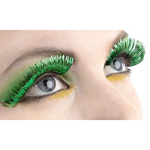 Amscan Green Tinsel Self-Adhesive False Eyelashes #TOP11