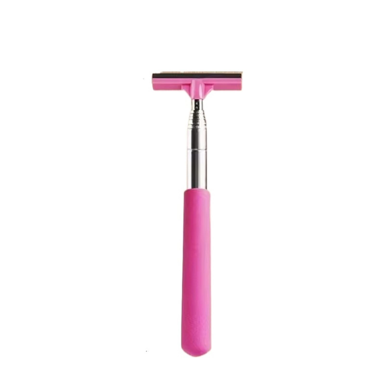 Car rearview mirror wipers Retractable Car Telescopic Rearview Mirror Squeegee Portable Rainy(Pink)