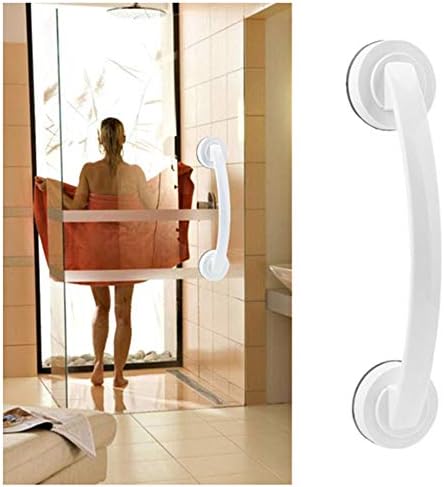 KtdaysB Suction Cup Grab Bar 2PCS Bathroom Anti-Slip Safety Suction Grab Rails Portable Mobility Handle with Super Strong Suction Cup for Shower Room Window Door Drawer Cabinet